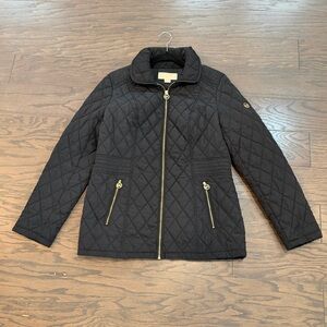 MICHAEL KORS Woman’s Black Quilted Jacket Size Medium